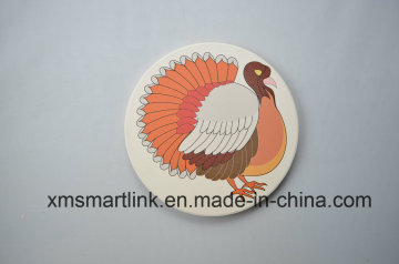 Round Ceramic Decal Coaster