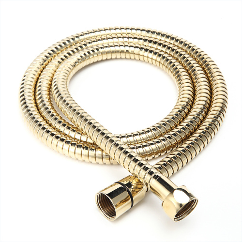 Gold Burst-Proof Metal Hose Handheld Shower Head Hose