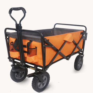 Folding 4-Wheel Oxford Cloth Camping Picnic Travel Cart