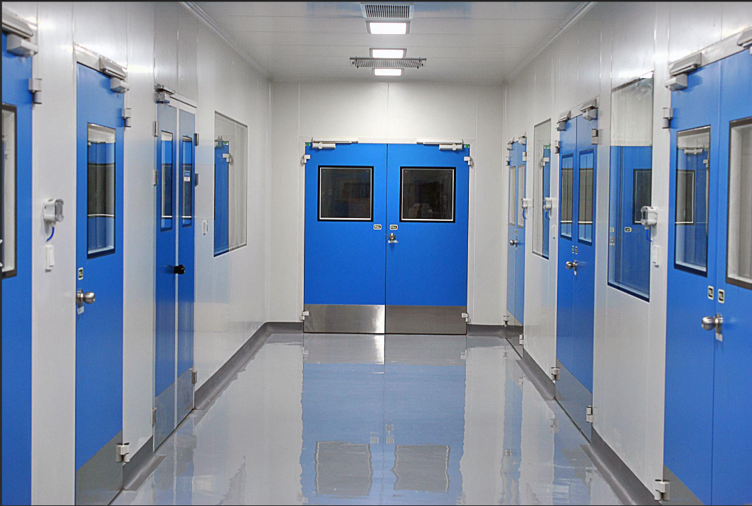 ประตูห้องแล็บสีน้ำเงิน Lab blue doors