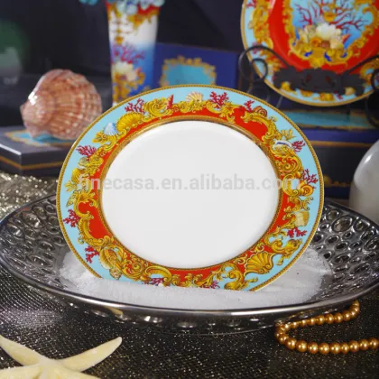 30 Pieces Fine Bone China Luxury Royal Porcelain Dinnerware