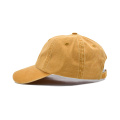 Custom Yellow Washed Cotton Dad Hat