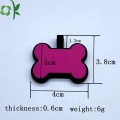 High Quality Custom Bone Shape Silicone Pet Tag