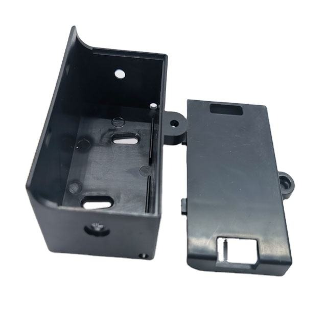 Black ABS Plastic Box with Lid Battery Holder