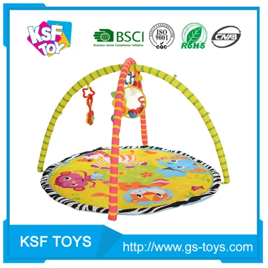 newest product for 2017 kids activity gym baby play mat with baby rattles