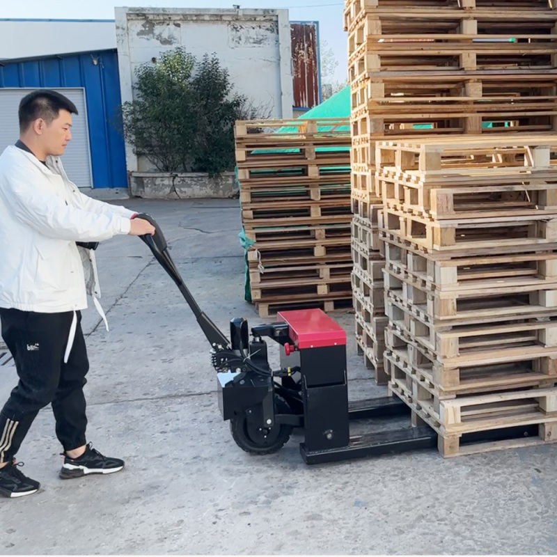 CE 1000Kg Semi Electric Pallet Stacker: Full Automatic RC Self-Loading Battery Hydraulic Portable Hand Lifter Forklift