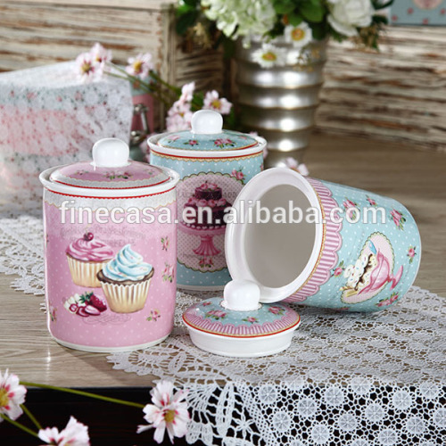 800CC Elegant Fine New Bone China Ceramic Coffee Sugar Tea Holder of Ice Cream