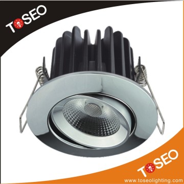 Die-casting Alu round adjustable dimmable recessed lighting