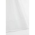V-necked Sleeveless Knit White Dress