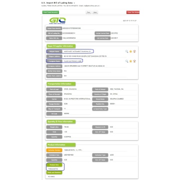 Termometer - USA import handelsdata