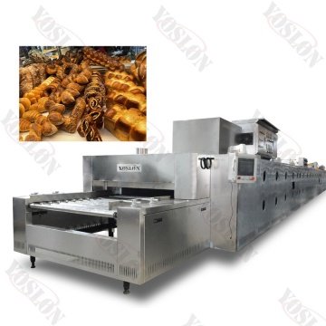 YOSLON Automated Industrial Gas Italian Bread Tunnel Oven for Bakery