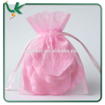 China Wholesale 3'' x 4'' Pink Organza Bag