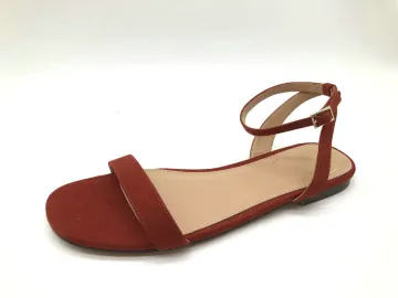 one stripe upper flat sandal