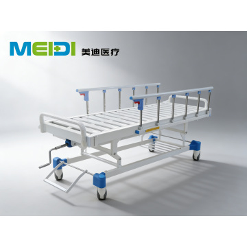 Adjustable Hospital Bed with Slatted Bed Surface