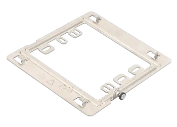 Rectangular Frame Metal Bracket Ring
