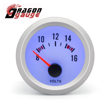 Blue LED Light Auto Car Voltmeter Gauge 52mm for 12V Cars (6037)