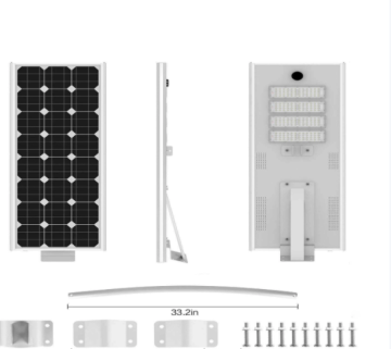 Todo en un controlador de batería de litio inegraba la luz de la calle solar