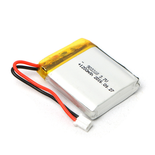 가장 인기있는 903338 3.7V 1200mAh 리튬 폴리머 배터리