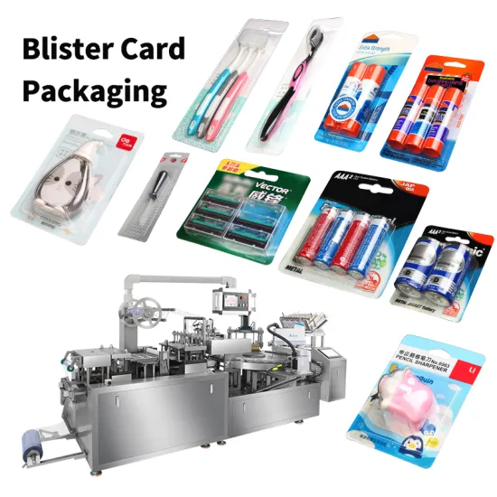 Automatic Packaging Machine for Lipstick, Toothbrush, Razor, and Battery Blister Card Sealing