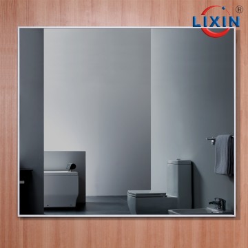 Decorativing bathroom mirror, aluminum clear silver glass, metal vanity mirror UL IP54 ROHS CCC CE