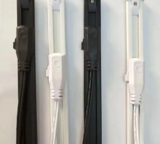 LED Shelf Power Track Rail in Black, White, Grey - 1ft to 6ft, DC12V/24V, with Magnet Rail