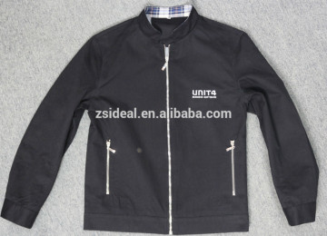 Customized men's Winter Cotton twill uniform Jacket with Stand Collar
