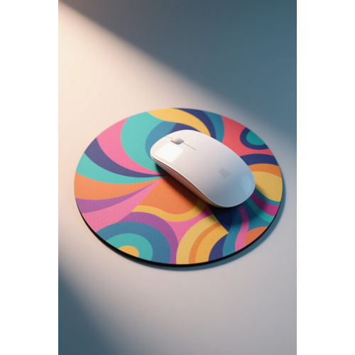 Stylish Round Mouse Pad for Desk Organization