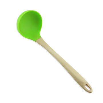 7pcs silicone utensils with wood handle