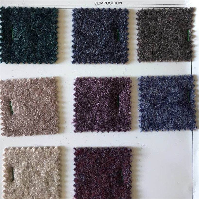 Boiled wool viscose fabric for melange colours