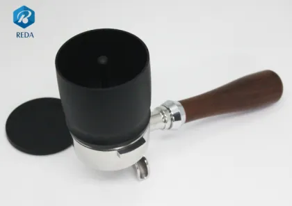 Aluminum coffee powder funnel portafilter dosing funnel