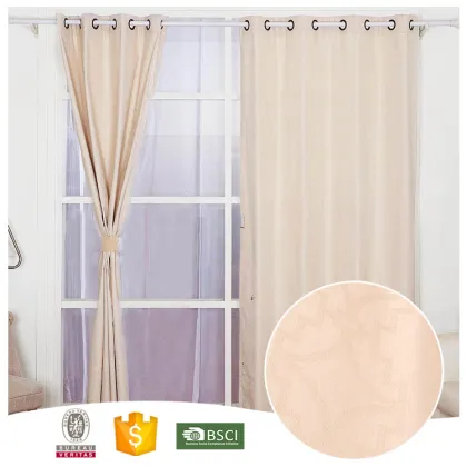 New Products Famous Brand Polyester Yellow Geometry Shading Curtain