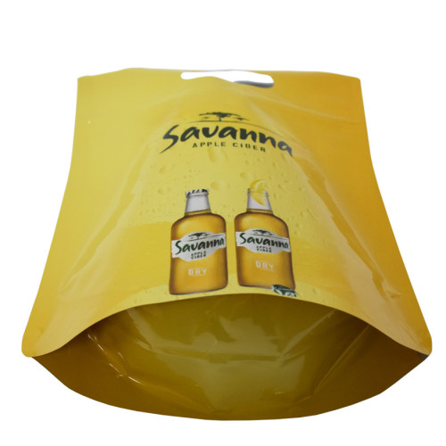 Hot selling custom stand up beer carry bag