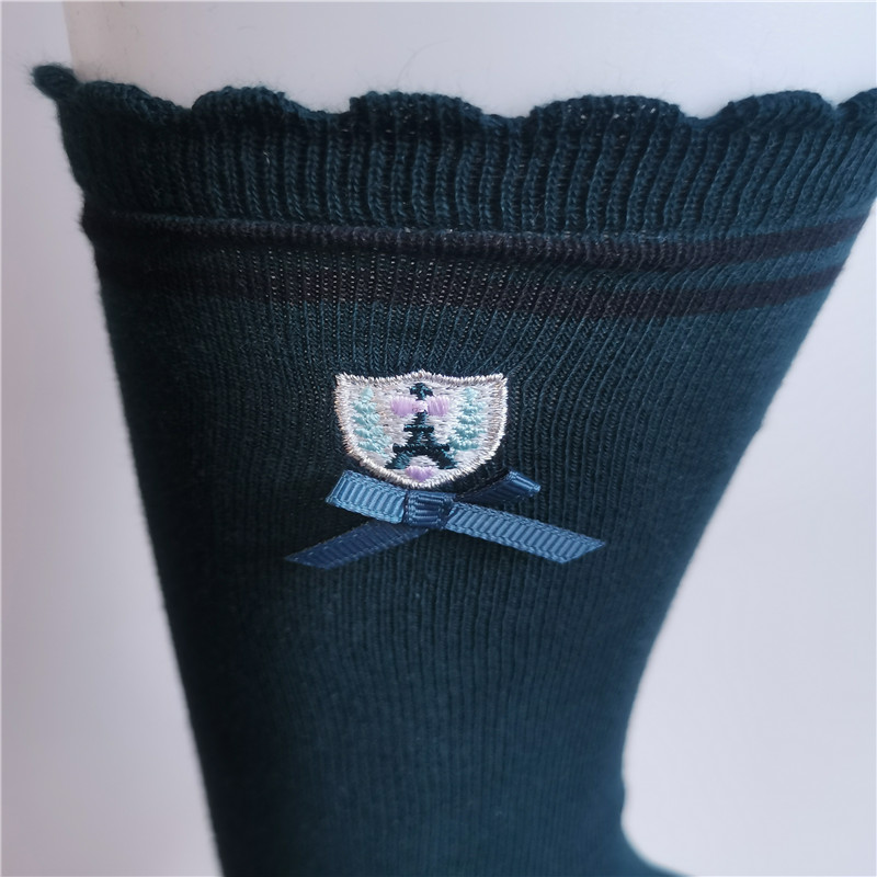 Plain Knitted Spandex Nylon Women S Stretch Crew Socks