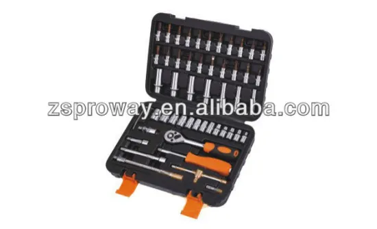 53 pcs 1/4" car repair use socket set, hex wrenches