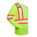 Reflecterende veiligheid Hoog zichtbaar shirt Geel werkoverhemden