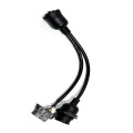 CUMMINS 9 pin maschio a femmina OBDII 16 pin femmina tipo Y cablaggio diagnostico CAN 330 mm