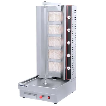 Hot Sale Commercial Stainless Steel Gas Portable 5 Burners Boneless Chicken Machine Shawarma