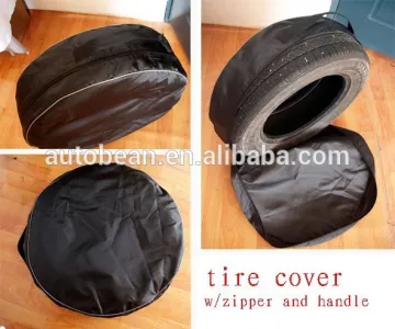 200D black zipper storage tire cover