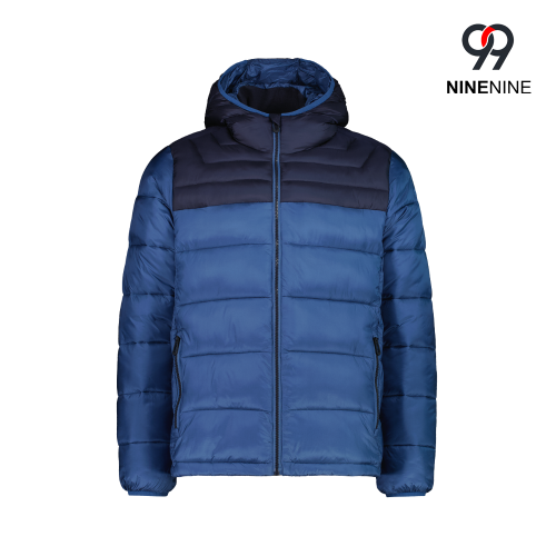Abrigo acolchado con capucha de moda para hombre