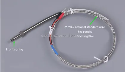 High Precision, High Temperature Resistant K Type Thermocouple M6M8 Screw Probe
