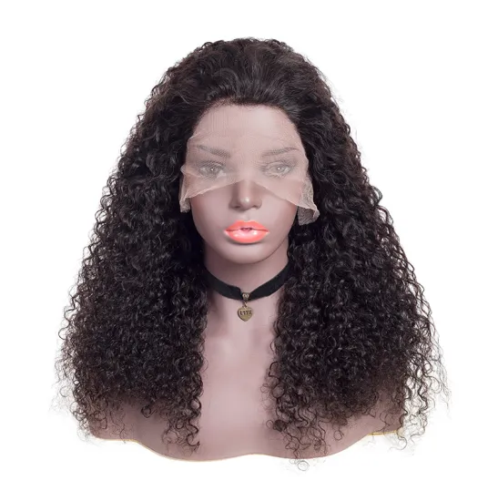 high quality 8A 10A wholesale 4*4 closure swiss lace 13x4 lace frontal jerry curly lace front cheap human hair wigs glueles