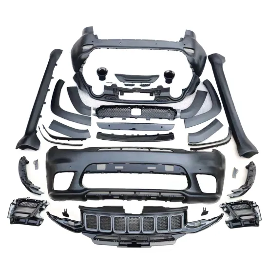 Refit Car Parts Bumpers Body Kit for Jeep Grand Cherokee 2017-2021 SRT Upgrade with Side Skirt