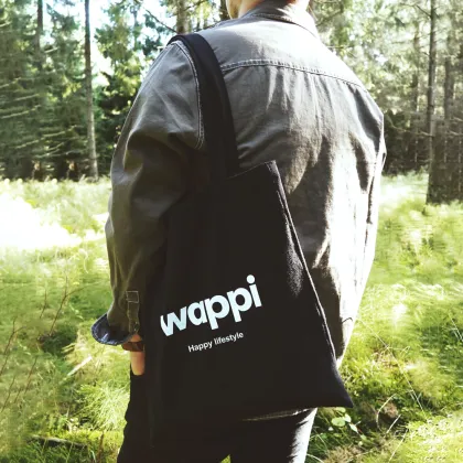 Custom Printed Logo Promotional Cotton Canvas Bags - Reusable Shopping Totes