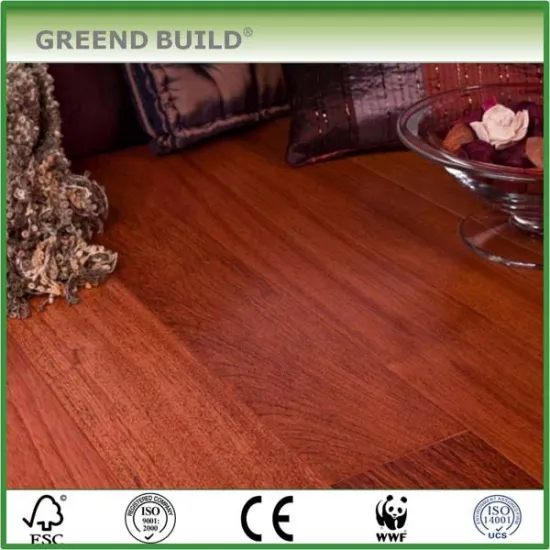 Red jatoba hardwood floor parquet