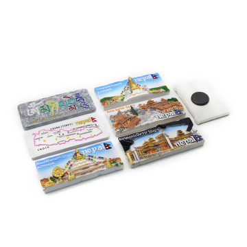 Magneti frigorifero in resina 3D personalizzati per souvenir turistici personalizzati di Maldive