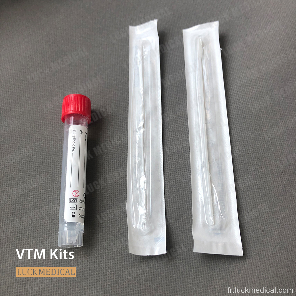 Kit de transport de virus UTM VTM jetable non inactivé FDA