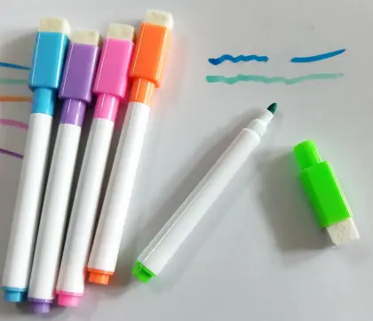 OEM Hot Selling Non-Toxic Multicolor Erasable Whiteboard Markers with Eraser