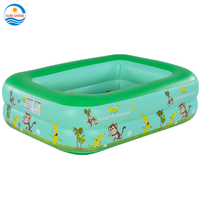 Outdoor Plastic Banana Rectangular Inflatable Baby Pool