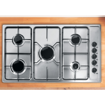 Indesit Gas Hob 5バーナーステンレス鋼