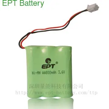 3.6V 800mah high quality NIMH battery for cordless phone